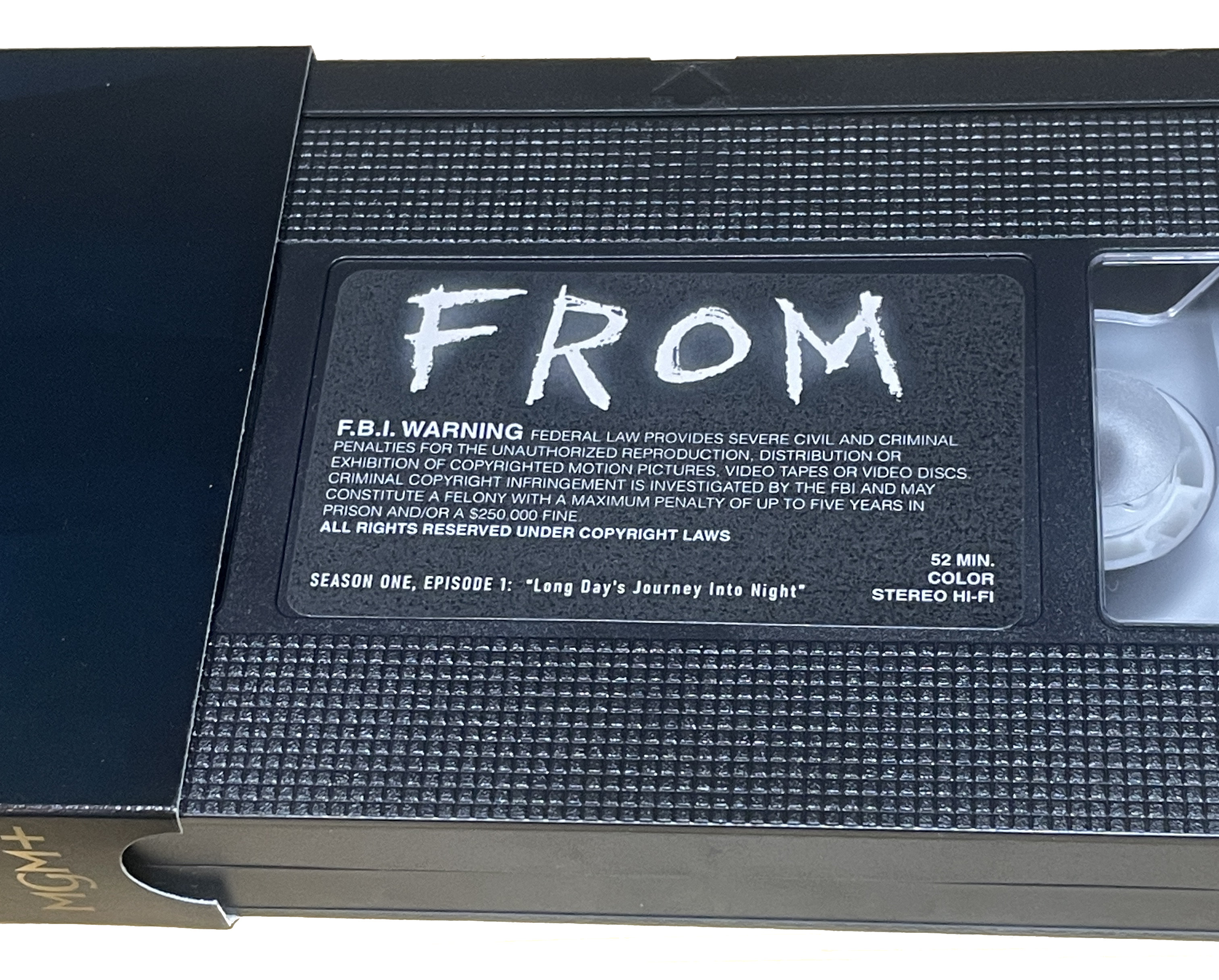 From — VHS label